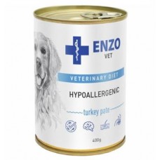 ENZO Гіпоалергенний корм паштет з індичкою для собак 400г.(4820185493420)