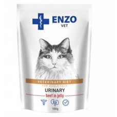 ENZO Дієта при захворюванні сечовивідних шляхів з яловичиною в желе для котів 100г.(4820185493550)